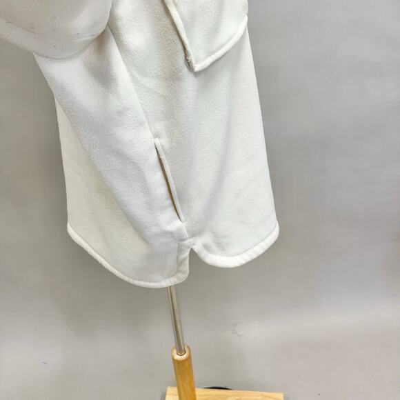 Abercrombie & Fitch ivory twill heavy shacket chore jacket size medium oversized - Picture 8 of 16